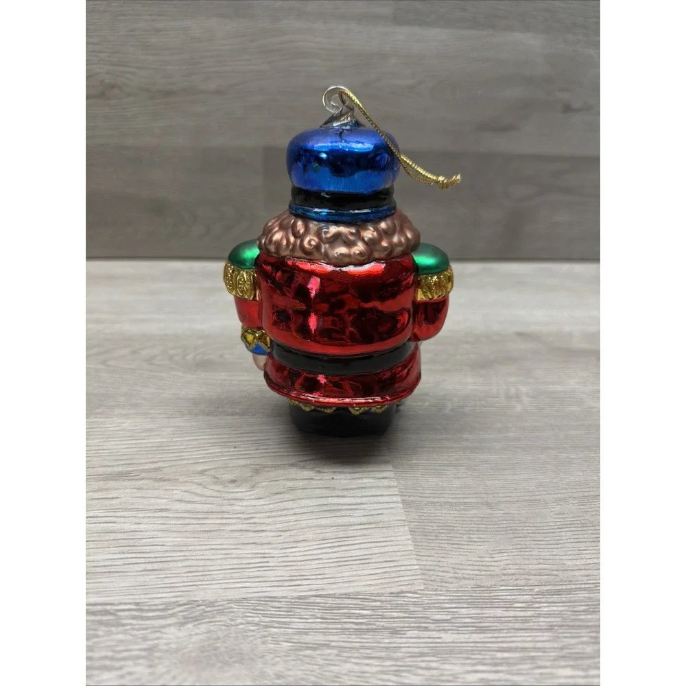 Summit Santa Blown Glass Christmas Ornament‎ Glitter Sack Toys And Nutcracker